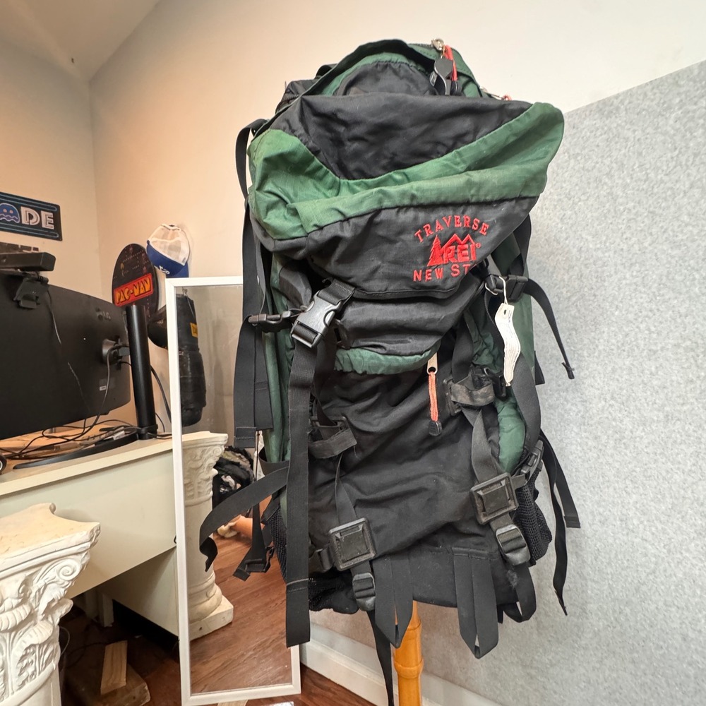 Vintage REI Traverse New Star Hiking Backpack 70L Internal Frame Gorpcore Gear - Picture 3 of 7